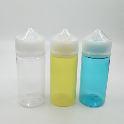 Garrafas de líquido PET E transparentes redondas personalizadas com tampa de parafuso à prova de crianças Capacidade 30ml