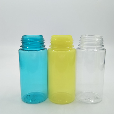Garrafas de líquido PET E transparentes redondas personalizadas com tampa de parafuso à prova de crianças Capacidade 30ml