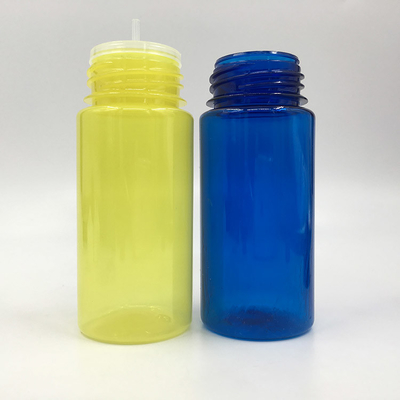 Garrafas de líquido PET E transparentes redondas personalizadas com tampa de parafuso à prova de crianças Capacidade 30ml
