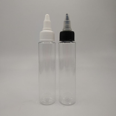Garrafas de plástico de 100 ml com tampa de parafuso e impressão personalizada