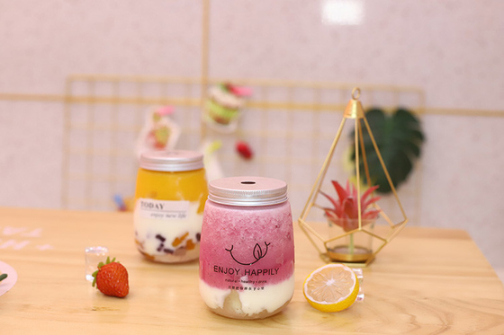 Garrafas de suco de leite e chá de plástico colorido à prova de vazamento