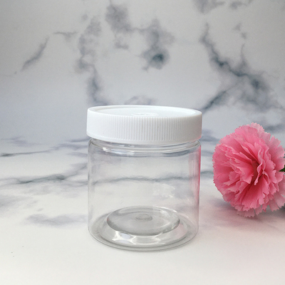 Contenedor de frasco de plástico transparente personalizado para embalagens de cosméticos e alimentos