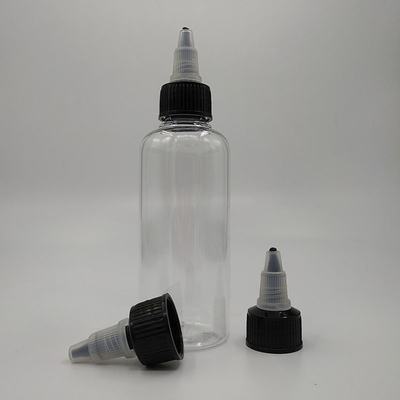 Contenedores de plástico de parafusos transparentes/coloridos para armazenamento de líquidos