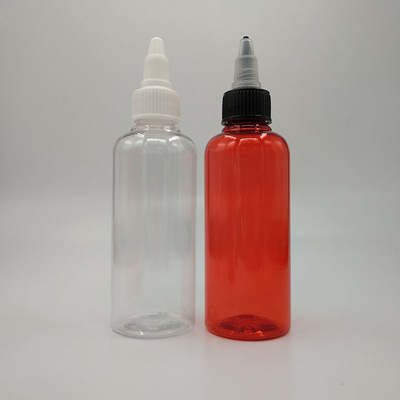 Contenedores de plástico de parafusos transparentes/coloridos para armazenamento de líquidos