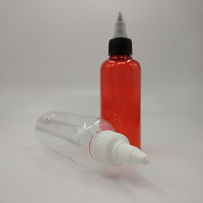 Contenedores de plástico de parafusos transparentes/coloridos para armazenamento de líquidos