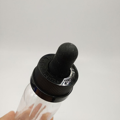 Garrafa de vidro negro transparente para gotejar líquido Com 5 ml 10 ml 15 ml 20 ml 30 ml 50 ml 100 ml Capacidade