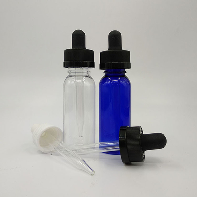 Garrafas de vidro transparente de 120 ml com tampa de parafuso