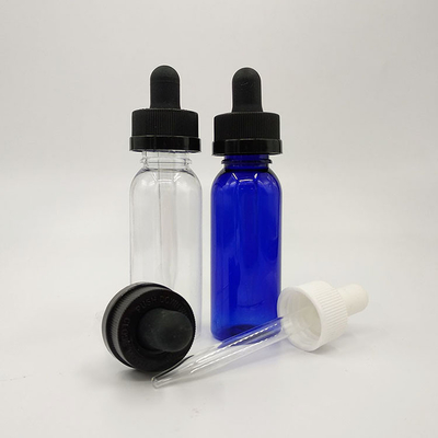 Garrafa de vidro negro transparente para gotejar líquido Com 5 ml 10 ml 15 ml 20 ml 30 ml 50 ml 100 ml Capacidade