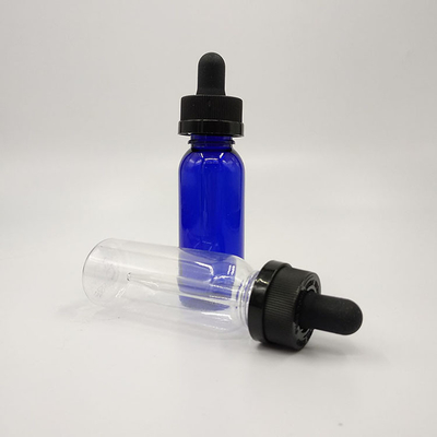 Garrafas de plástico de 10 ml a 120 ml com superfície lisa e tampas de parafuso