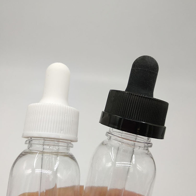 Garrafas de plástico de 10 ml a 120 ml com superfície lisa e tampas de parafuso