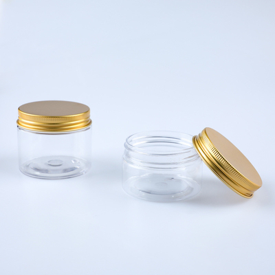 Contenedores cosméticos de plástico transparente personalizados com logotipo opcional