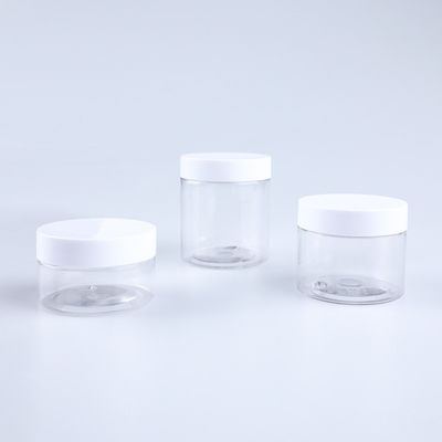 Contenedores cosméticos de plástico transparente personalizados com logotipo opcional