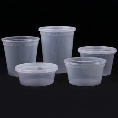 Jarro cosmético de plástico liso e personalizável transparente