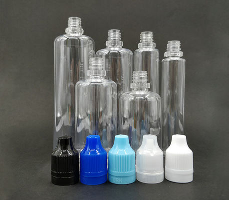 Garrafas de plástico transparente de gotejamento Impressão de logotipo personalizado 5000pcs Ideal para embalagens líquidas Óleos essenciais e soros