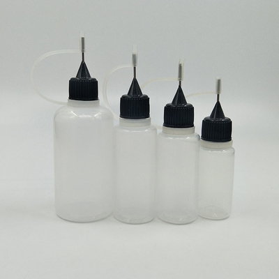 Garrafas transparentes de vidro preto de 10 ml a 120 ml com tampa de parafuso