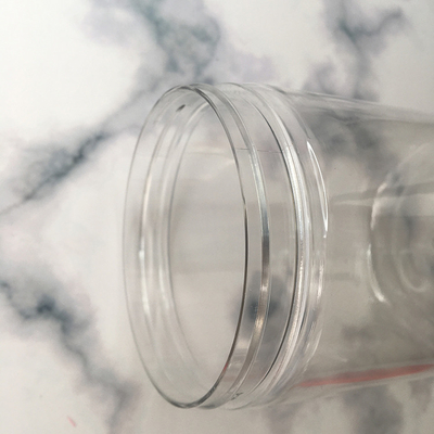 Frasco de plástico cosmético transparente de tamanho múltiplo para creme facial