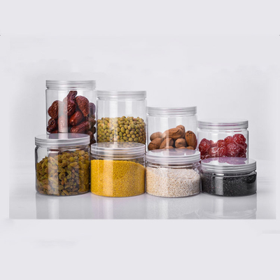 Garrafa de plástico conveniente com superfície lisa para armazenamento de frutas secas