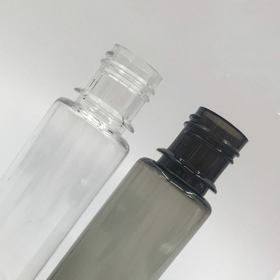 Garrafa de líquido PET E redonda personalizada com cor transparente para exibição do logotipo da marca