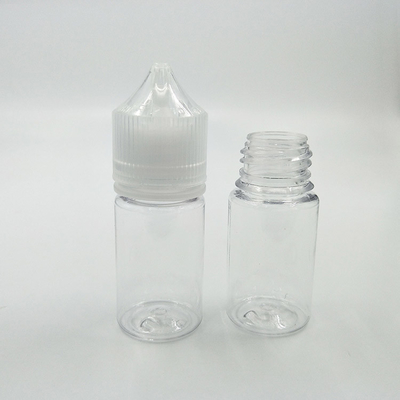 Impressão de 10-100 ml PET E Botella de líquido de concha redonda frascos com tampas à prova de crianças