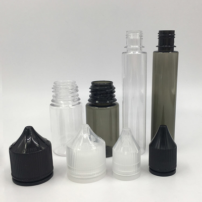 Botelha de líquido de 30 ml E de forma redonda e à prova de crianças com tampa de parafuso em impressão personalizada