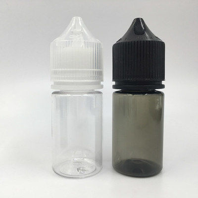 Botelha de líquido de 30 ml E de forma redonda e à prova de crianças com tampa de parafuso em impressão personalizada