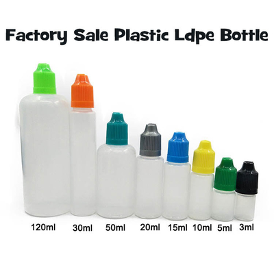 18 mm de tamanho de pescoço E garrafa de líquido 10ml 15ml 30ml 60ml 80ml 100ml para cigarro E