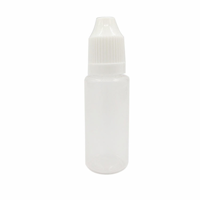 Garrafa de líquido à prova de crianças Tipo de pescoço E com logotipo personalizado e design à prova de vazamento em 10ml 15ml 30ml 60ml 80ml 100ml Capacidade