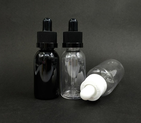 Embalagem de suco de limão PET à prova de crianças, tampa de parafuso redonda E frasco de líquido para embalagem de suco de limão com serigrafia