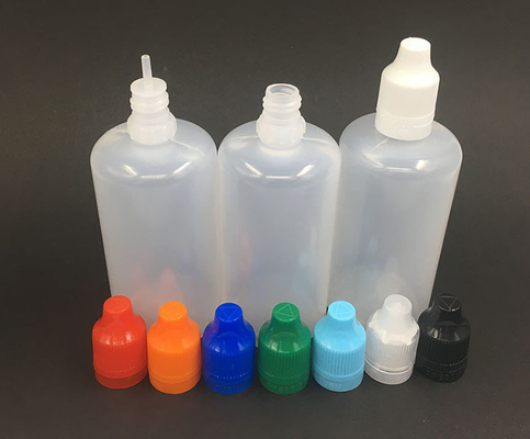 100 ml PET redondo E frasco líquido com tampa de parafuso logotipo personalizado impresso