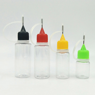 Garrafas de vidro líquido PET E transparentes de 30 ml com linhas de capacidade