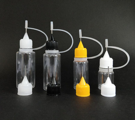 Garrafas de vidro líquido PET E transparentes de 30 ml com linhas de capacidade