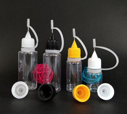 Garrafas de vidro líquido PET E transparentes de 30 ml com linhas de capacidade