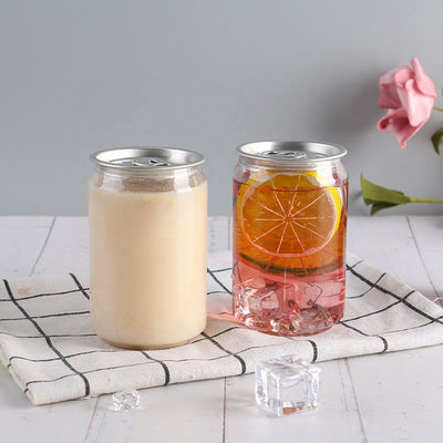 Latas e Garrafas Mais Vendidas para Negócios de Sucos Garrafa de Plástico Livre de BPA com Abertura Total Garrafas de Suco Reutilizáveis com Logotipo Personalizado