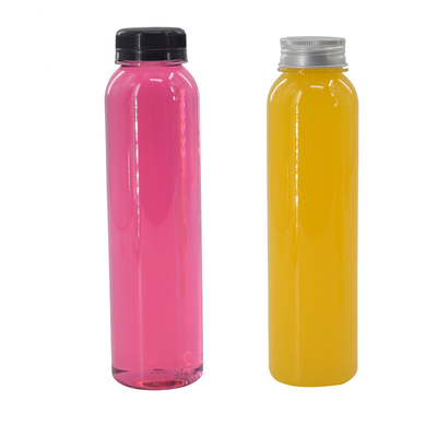 Garrafas de chá de bolhas de plástico de 350 ml à prova de vazamento com parafusos nas tampas
