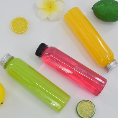 Garrafas de chá de bolhas de plástico de 350 ml à prova de vazamento com parafusos nas tampas