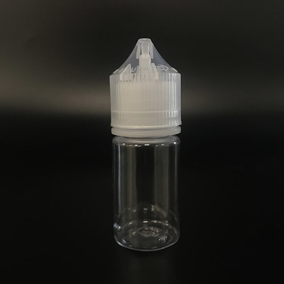 Garrafa de líquido E redonda transparente de 10 ml para embalagem de suco de vape