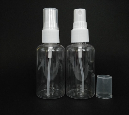 Garrafa de pulverização de plástico PET de design clássico transparente para soluções ecológicas