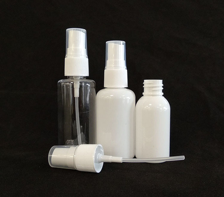 Produtos essenciais do banheiro Botão de spray PET com superfície lisa e forma redonda