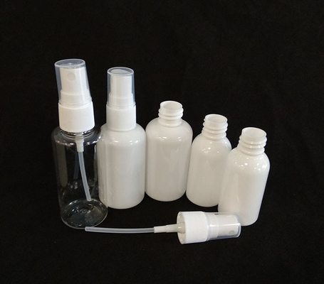 Produtos essenciais do banheiro Botão de spray PET com superfície lisa e forma redonda