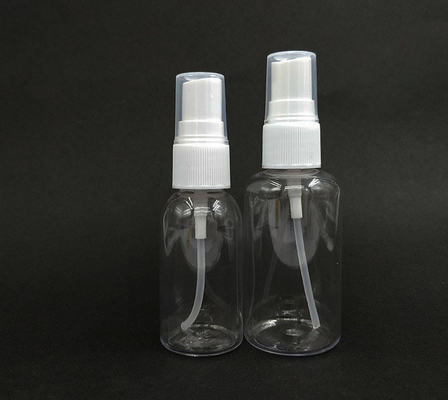 Produtos essenciais do banheiro Botão de spray PET com superfície lisa e forma redonda