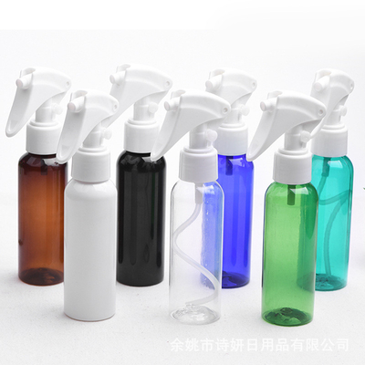 Botão de plástico rosa transparente personalizável / Botão PET de ação de bomba para distribuição de cosméticos
