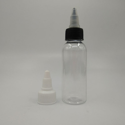 Tipo de vedação personalizado 50ml recipientes de plástico de parafuso para impressão personalizada