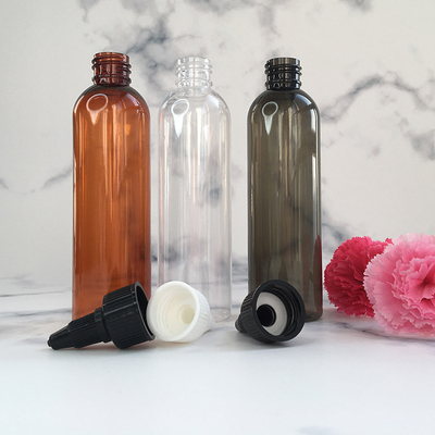 15ml 30ml 50ml 70ml 80ml 100ml Parafuso em garrafas de plástico com desempenho de fechamento de parafuso superior