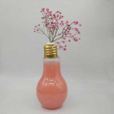 Lâmpada robusta em forma de lâmpada garrafa de plástico lâmpada de luz garrafas de bebida suco de animais de estimação garrafa de leite em demanda