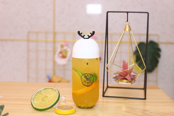 custom Proof Leak 250ml garrafas de suco de plástico com parafuso nas tampas