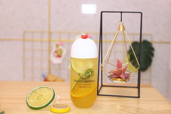 custom Proof Leak 250ml garrafas de suco de plástico com parafuso nas tampas