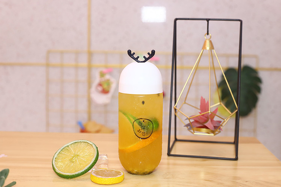 custom Proof Leak 250ml garrafas de suco de plástico com parafuso nas tampas
