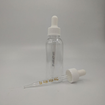 Garrafas de vidro de plástico para gotejar Capacidade 10ml 15ml 20ml 30ml 40ml 50ml 60ml 70ml 100ml 120ml Impressão 5000pcs