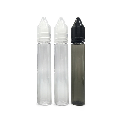 Garrafa redonda de vidro impressa com ecrã transparente para E-Liquids