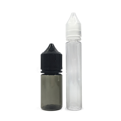 Garrafa redonda de vidro impressa com ecrã transparente para E-Liquids